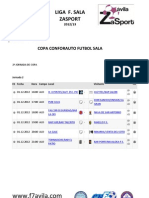 Partidos 2 Jornada Copa Conforauto