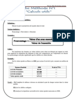 Fiche méthode parts variation