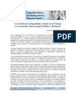 La Gestion de La Seguridad y Salud en El Trabajo