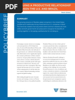 Download Pursuing a Productive Relationship Between the US and Brazil - A Wilson Center Policy Brief by The Wilson Center SN115057891 doc pdf