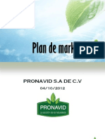 Plan de Marketing - Pronavid
