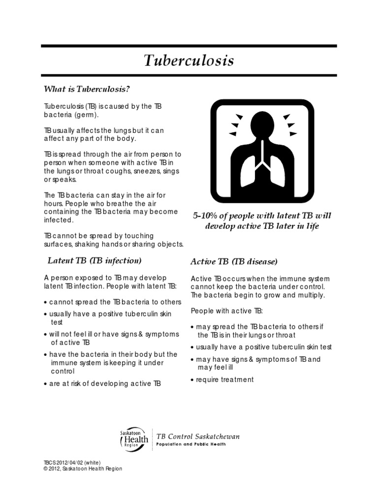 Tuberculosis Fact Sheet | PDF | Tuberculosis | Infection