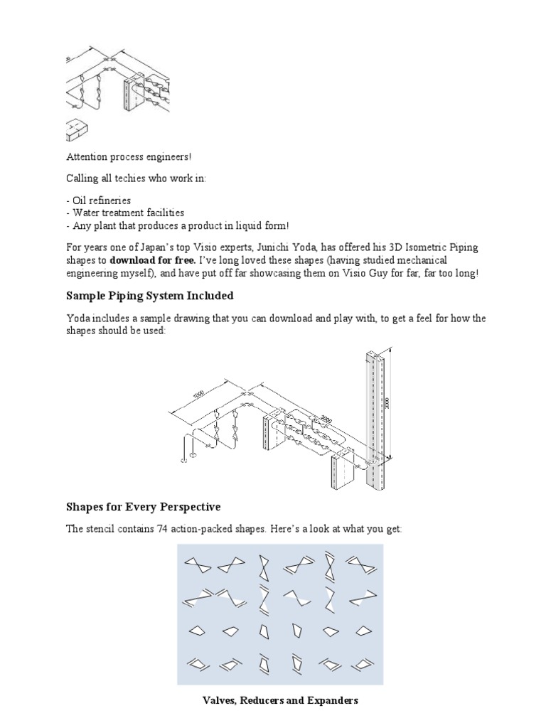 Sample Piping System Included: Valves, Reducers and Expanders | PDF ...