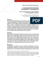 A vulgarizaçâo da noçäo dos Direitos Fundamentais - Marcelo Di Rezende Bernardes