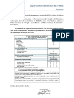 Matriz Curricular 1ciclo