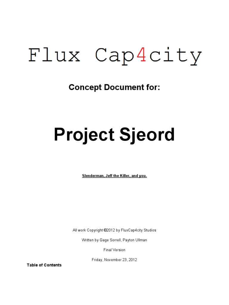 Project Sjeord: Concept Document For | PDF | Gray Wolf | Trees