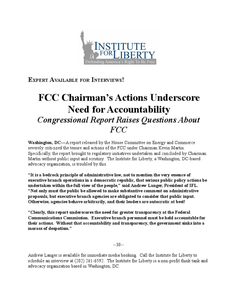 FCC Accountability Report Highlights Issues | PDF