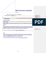 Panel in The PDF Converter Assistant