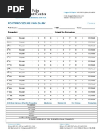 Pain Diary Worksheet | Pain | Clinical Medicine