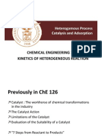 Chemical Engineering 126: Kinetics of Heterogeneous Reaction
