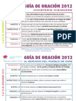 Guía Oración Diciembre  2012