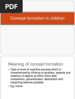 Concept Formation in Children