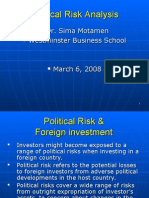 Political Risk Analysis