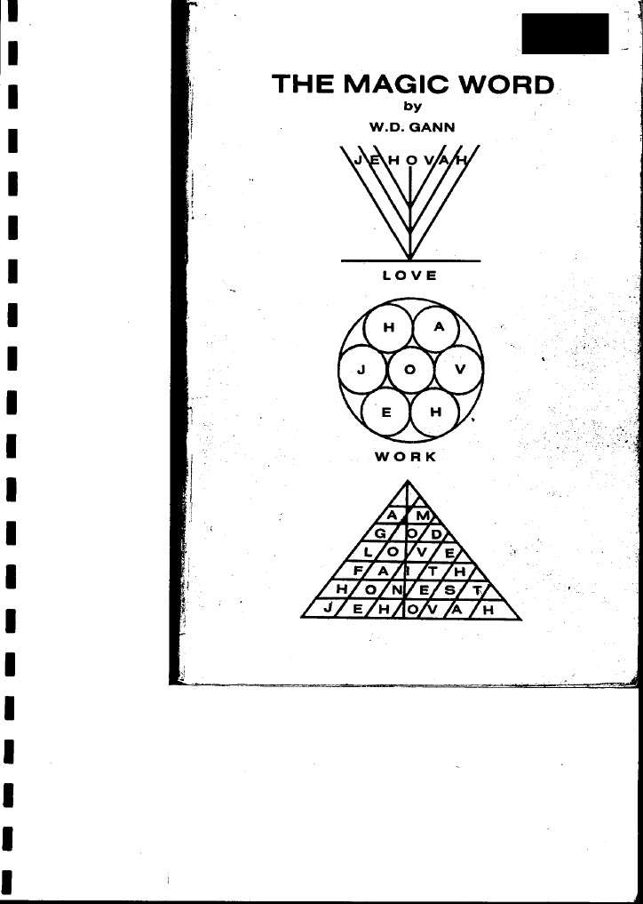 W.D. Gann The Magic Word by W.D. Gann