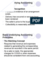 Basic Underlying Accounting Principles: Revenue Recognition