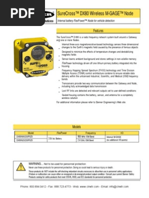 Banner Wireless Configurable Gateways Nodes Electrical