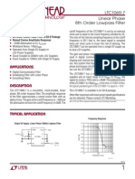 Features: LTC1069-7 Linear Phase 8th Order Lowpass Filter