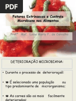 Fatores Extrinsecos e Controle Microbiano Nos Alimentos