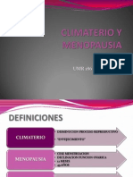 Climaterio y Menopausia