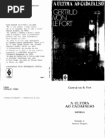 gertrud von le fort - A Última ao Cadafalso