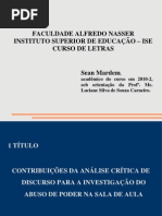 Apresentação TCC Letras Sean