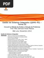 Notas de aula da disciplina Metodologia de Solução de Problemas
