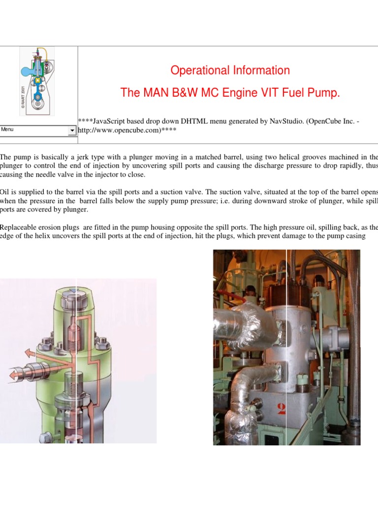 MAN B&W Fuel Pump PDF Pump Valve