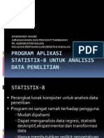 Program Aplikasi Statistik 8 Untuk Analisis Data Penelitian