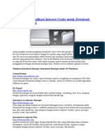 Download Situs Penyedia Aplikasi Internet Gratis Untuk Download Kecepatan Tinggi by Yunior Rahmawan Usop SN11518985 doc pdf