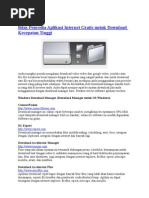 Download Situs Penyedia Aplikasi Internet Gratis Untuk Download Kecepatan Tinggi by Yunior Rahmawan Usop SN11518985 doc pdf