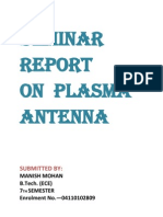 Seminar Report On Plasma Antenna