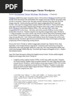 Download Tutorial Dasar Perancangan Theme Wordpress by Yunior Rahmawan Usop SN11519104 doc pdf