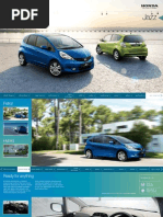 2012 Honda Jazz Owners Manual Brochure