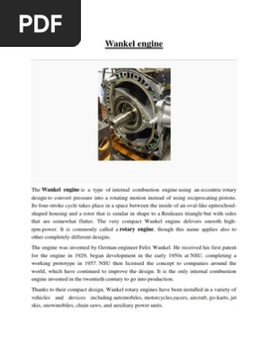 Wankel Engine