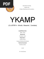 Ykamp Written Report