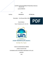 Analisis Pengaruh ROA Dan ROE Terhadap Profitabilitas Bank BRI (New) (Iin Fitria - 109081000146)