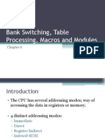 PIC18 Bank Switching, Table Processing, Macros and Modules