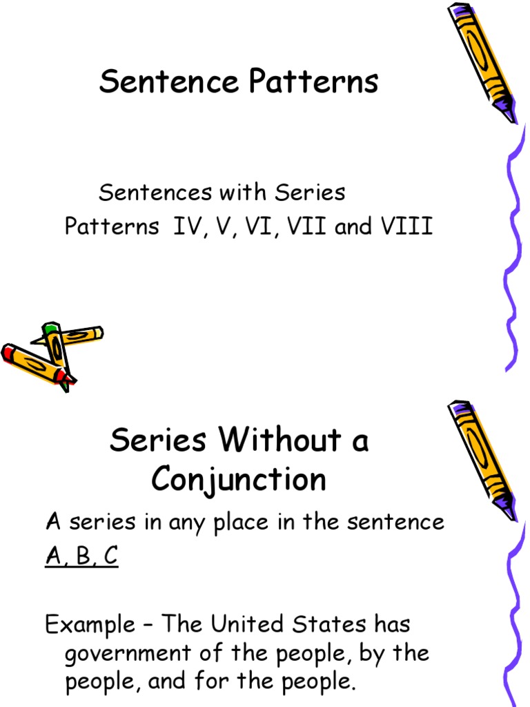 Sentence Patterns 48 Language Mechanics Grammar