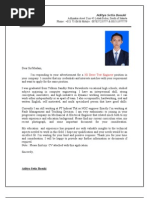 Application Letter + CV