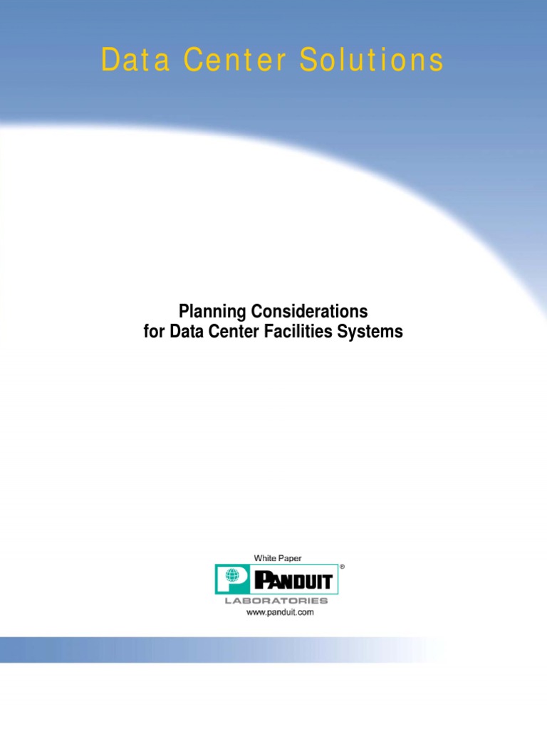 Planning Considerations For Data Center Facilities Systems | PDF | Data ...