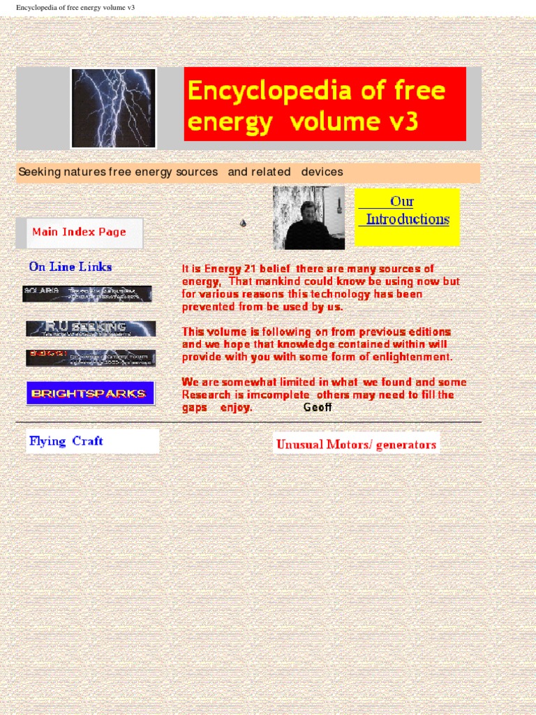 E Books The Encyclopedia Of Free Energy Vol 1 3 Capacitor Magnetic Field