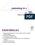 Programming in C: by Vishal Vanaki