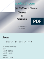 Application Software Course Control & Simulink: By: Mahdi Akbari 09, November