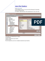 Manufacturing Part Numbers