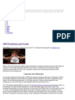 2009 Predictions and Trends Article