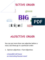 Adjective Order