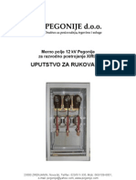 Merno Polje 12kV - Uputstvo Za Rukovanje