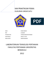 Laporan Praktikum Fisika Pengukuran Linear Satu