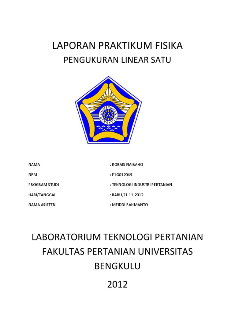 Cover Laporan Praktikum Fisika