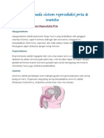 Kelainan Pada Sistem Reproduksi Pria